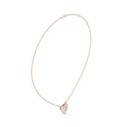 Basket Heart Diamond Pendant Necklace