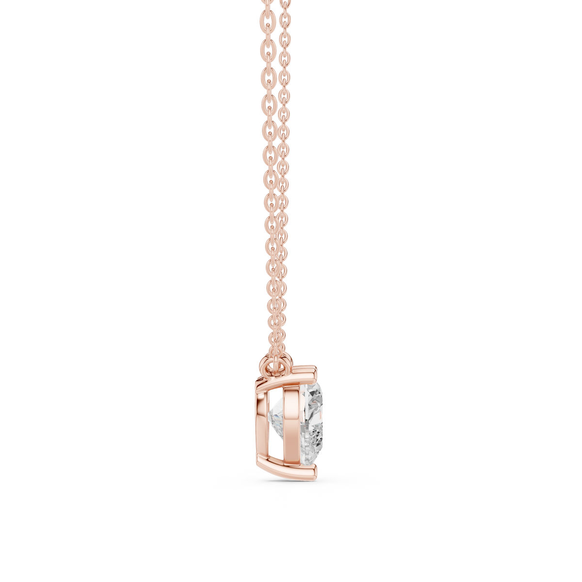 basket heart diamond pendant necklace