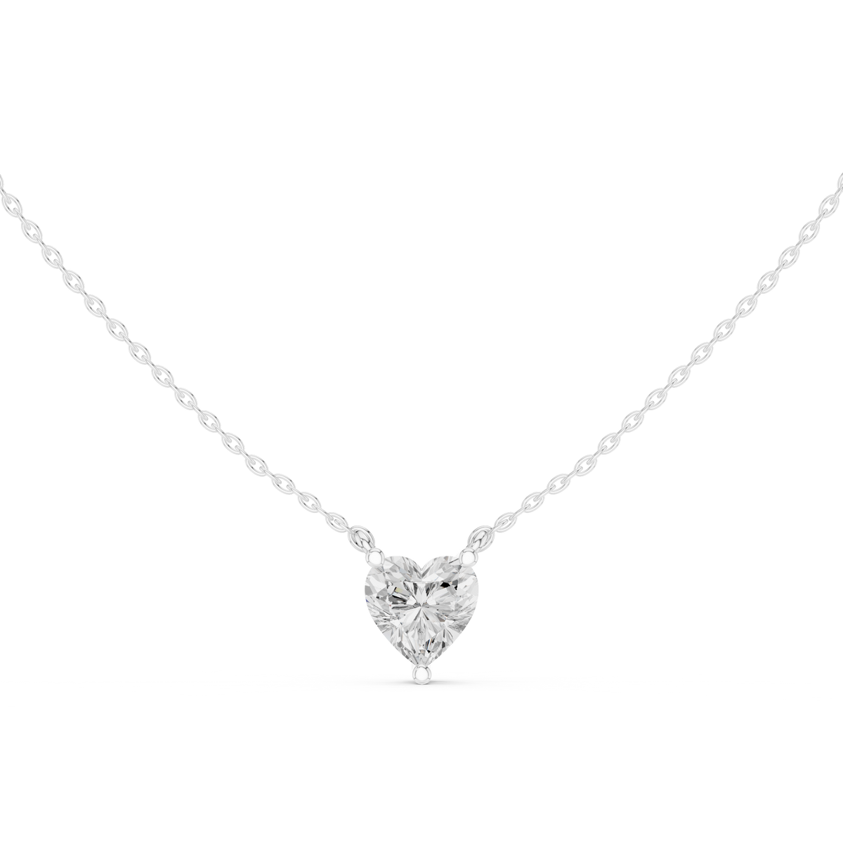 basket heart diamond pendant necklace