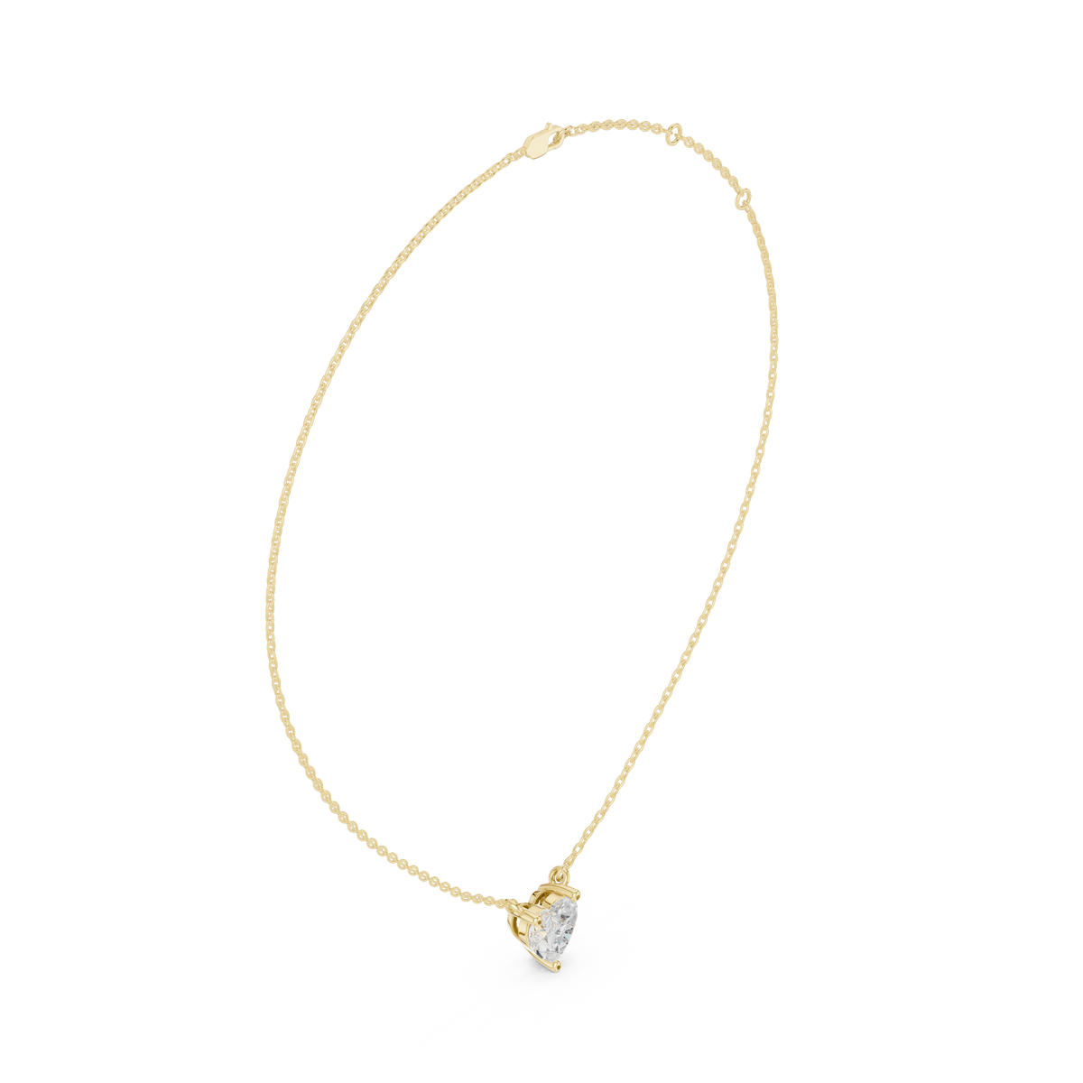 basket heart diamond pendant necklace