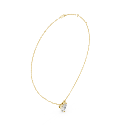 Basket Heart Diamond Pendant Necklace