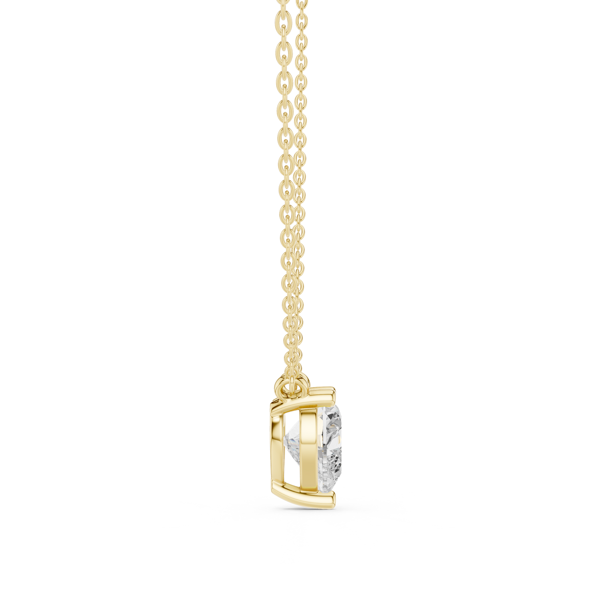 basket heart diamond pendant necklace