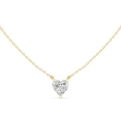 Basket Heart Diamond Pendant Necklace