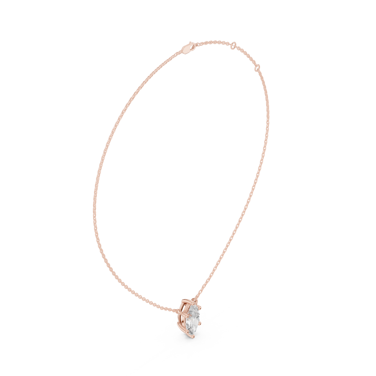 basket marquise diamond pendant necklace