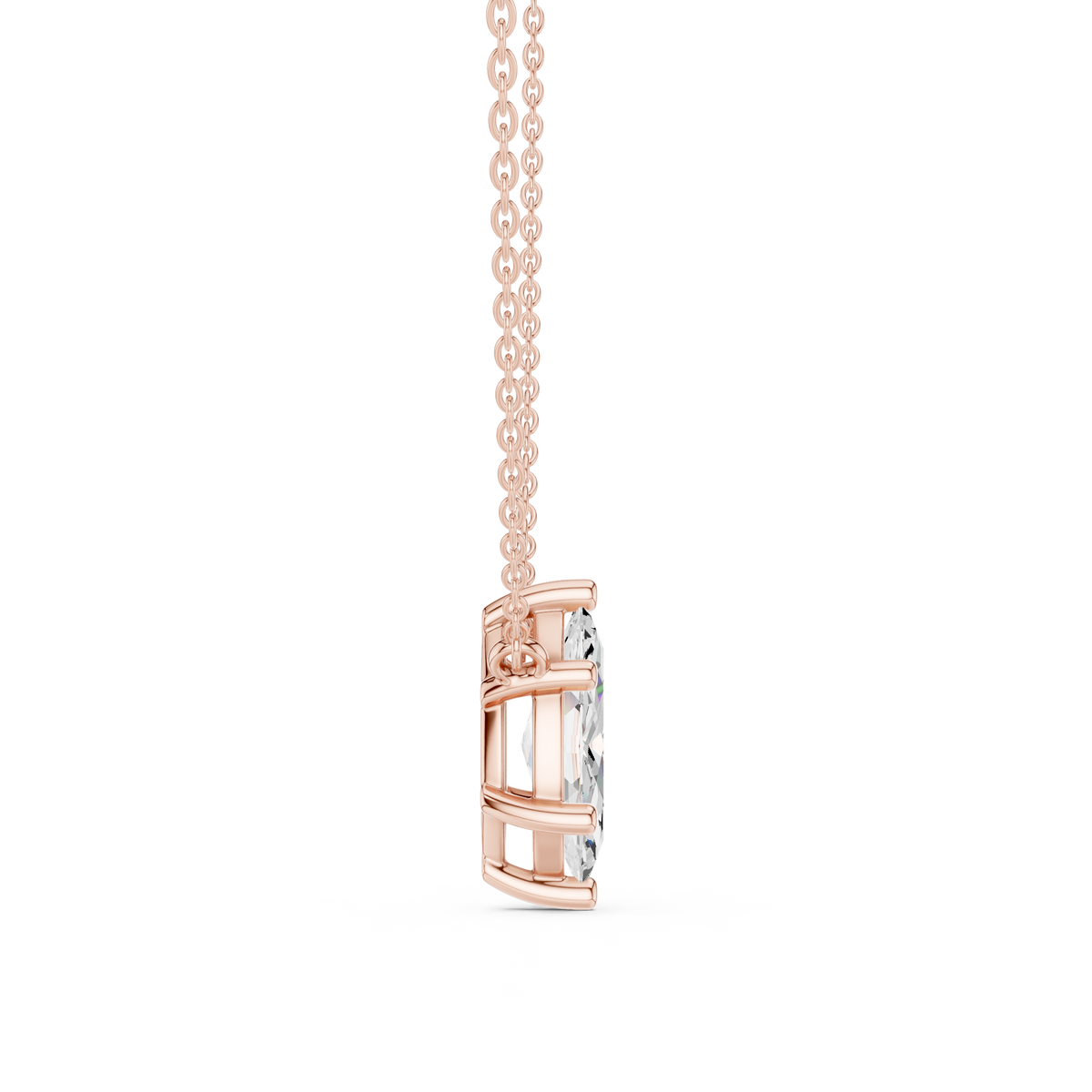 basket marquise diamond pendant necklace