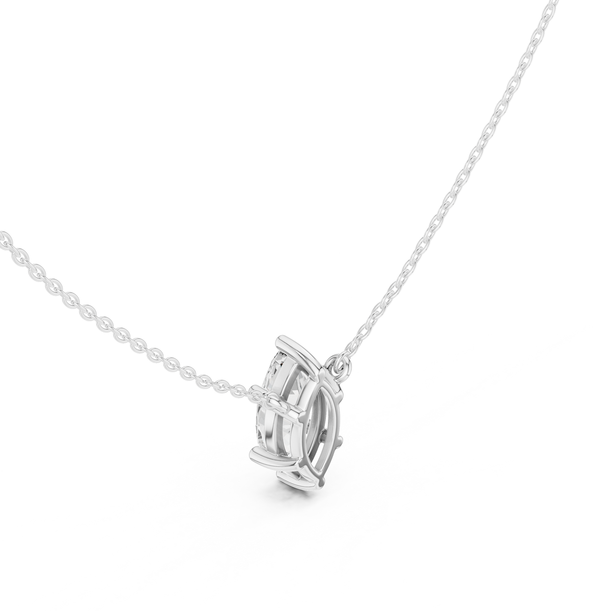 basket marquise diamond pendant necklace