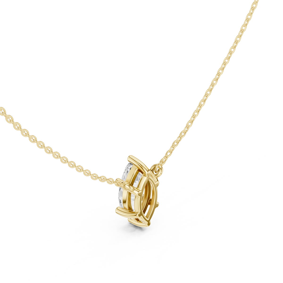 basket marquise diamond pendant necklace
