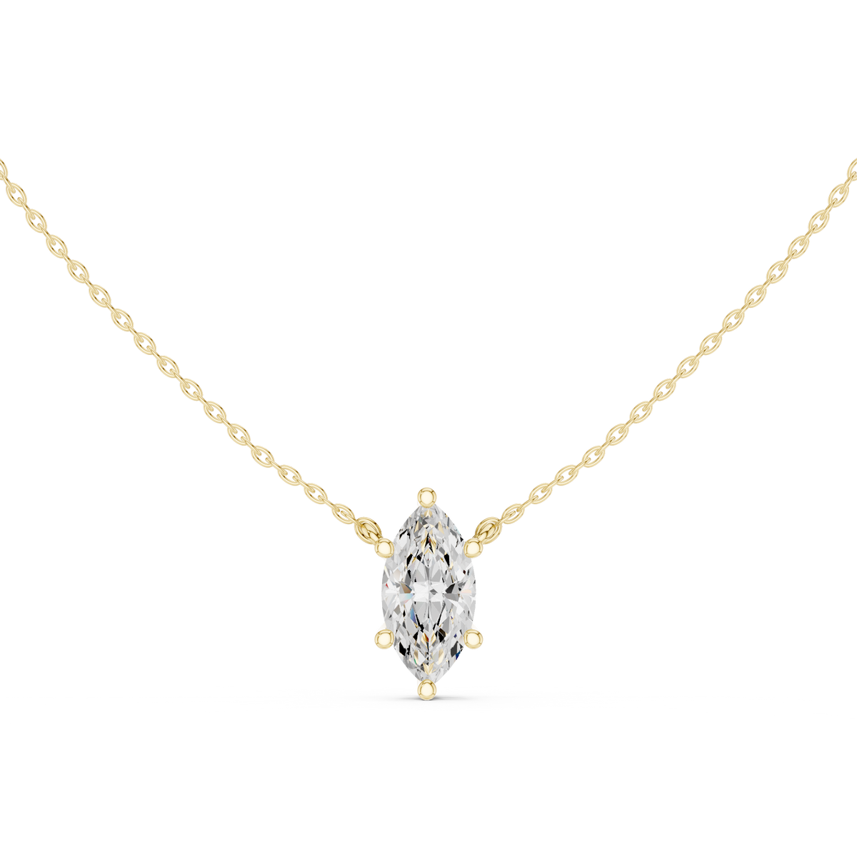 basket marquise diamond pendant necklace