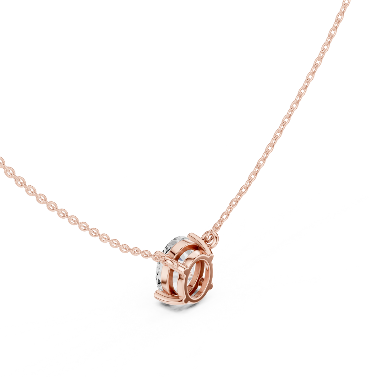 basket oval diamond pendant necklace