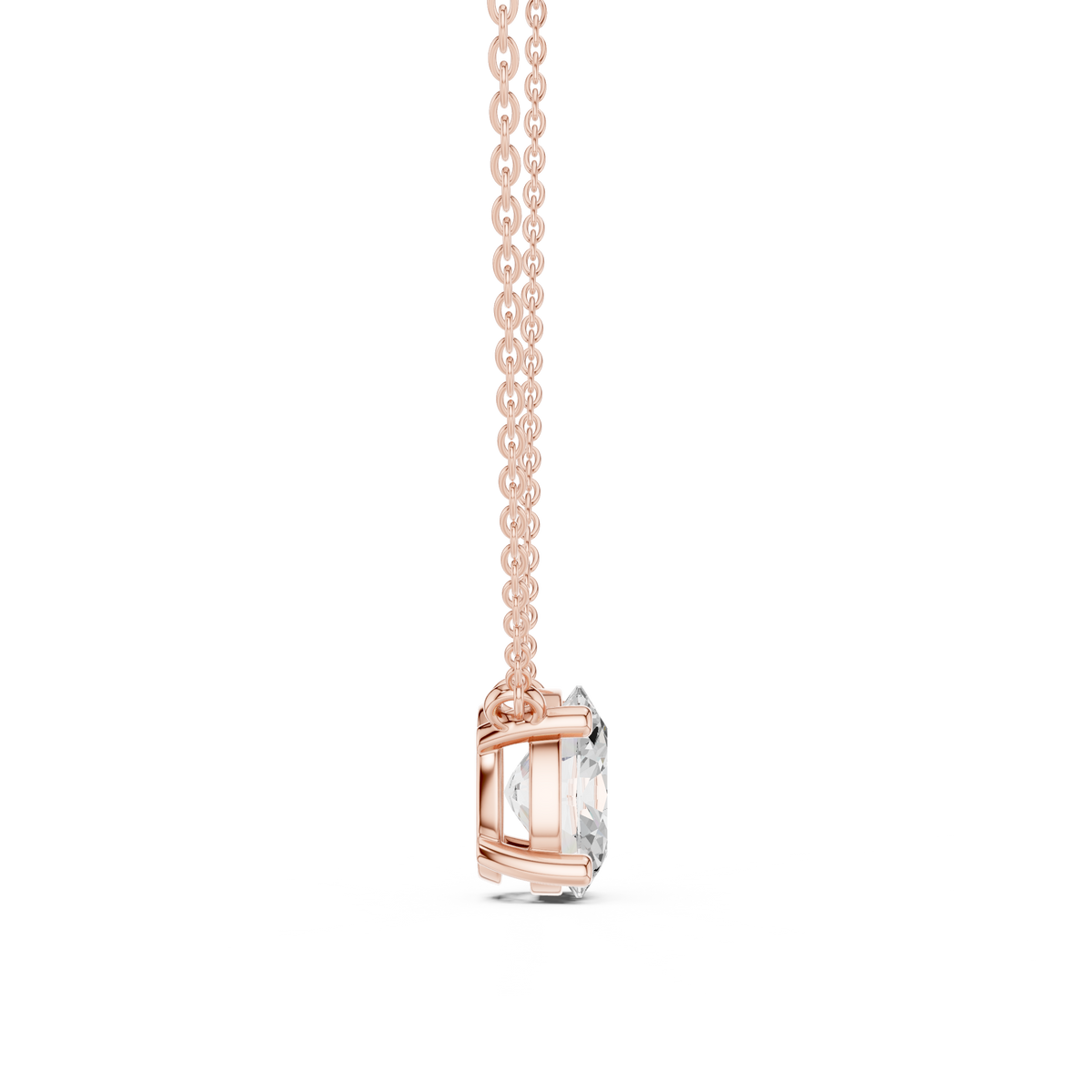 basket oval diamond pendant necklace
