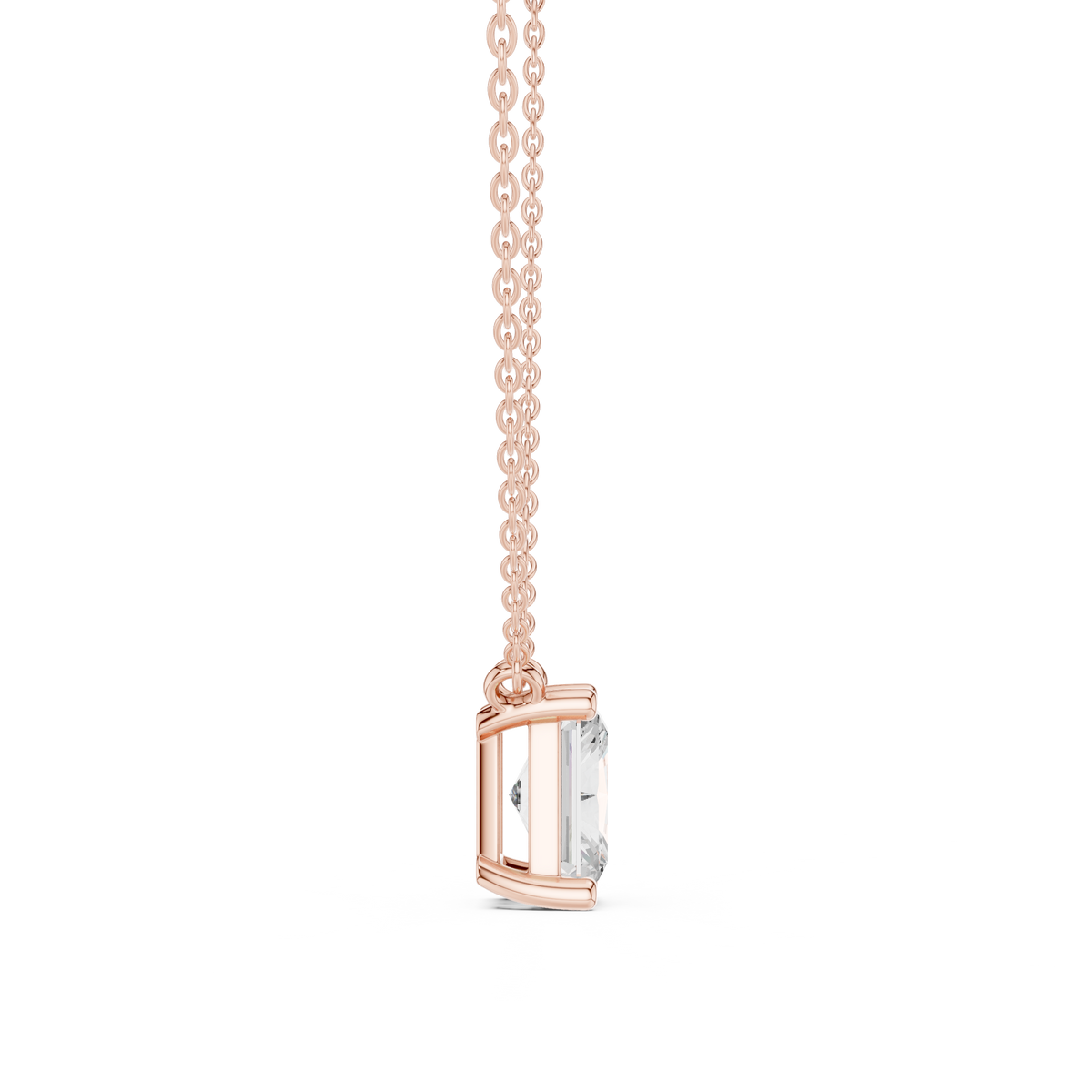 basket radiant diamond pendant necklace