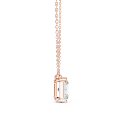 Basket Radiant Diamond Pendant Necklace