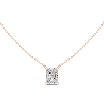 Basket Radiant Diamond Pendant Necklace