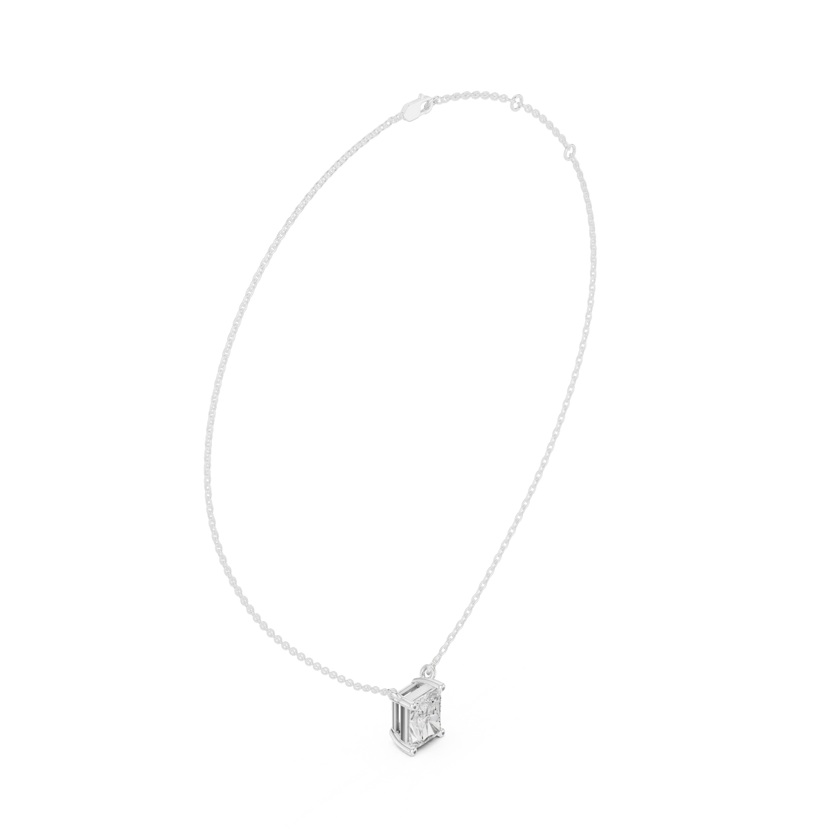 basket radiant diamond pendant necklace