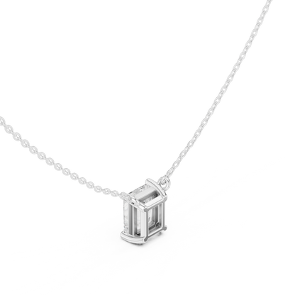 Basket Radiant Diamond Pendant Necklace