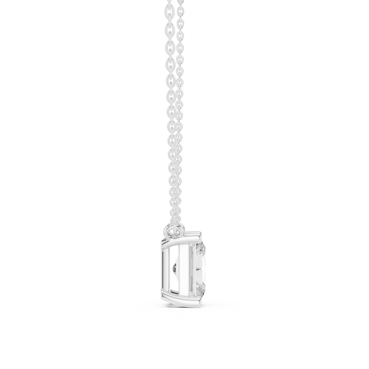 basket radiant diamond pendant necklace
