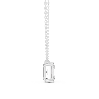 Basket Radiant Diamond Pendant Necklace
