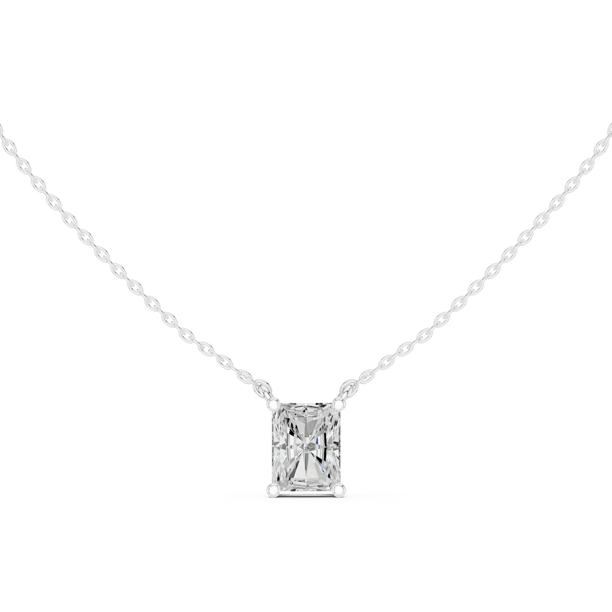 basket radiant diamond pendant necklace