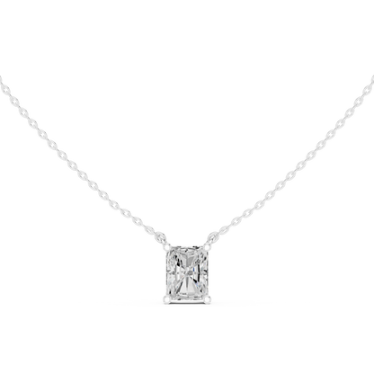Basket Radiant Diamond Pendant Necklace