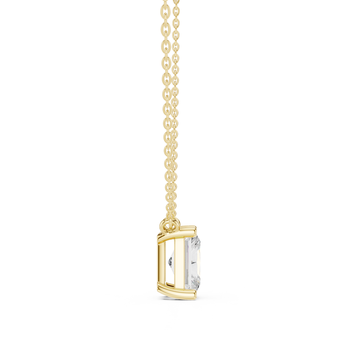 basket radiant diamond pendant necklace