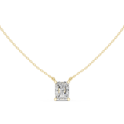 Basket Radiant Diamond Pendant Necklace