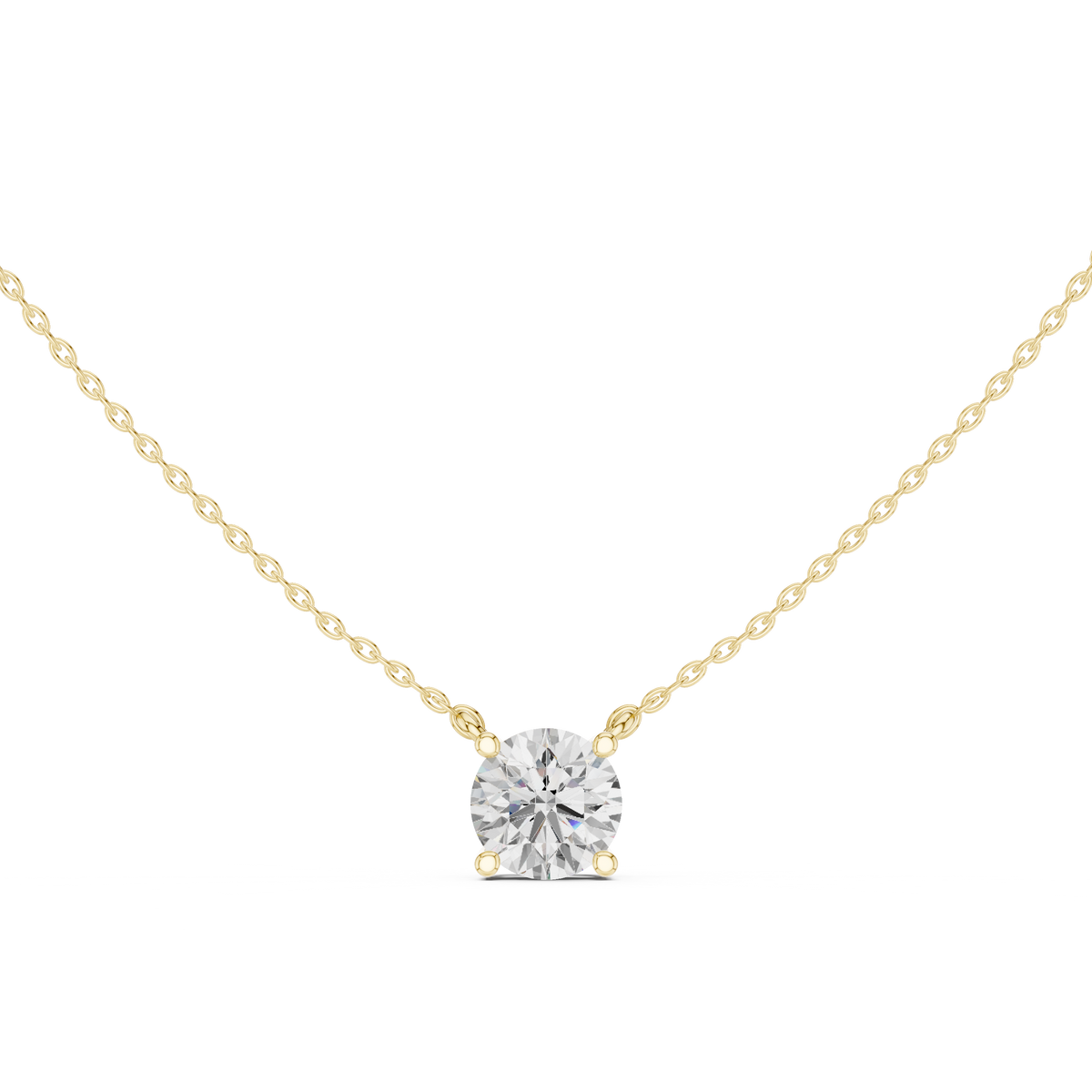 basket round diamond pendant necklace