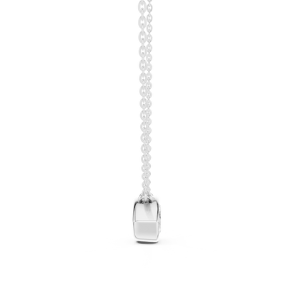 Bezel Marquise Diamond Pendant Necklace