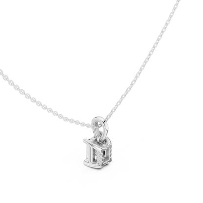 Emerald Diamond Pendant Necklace