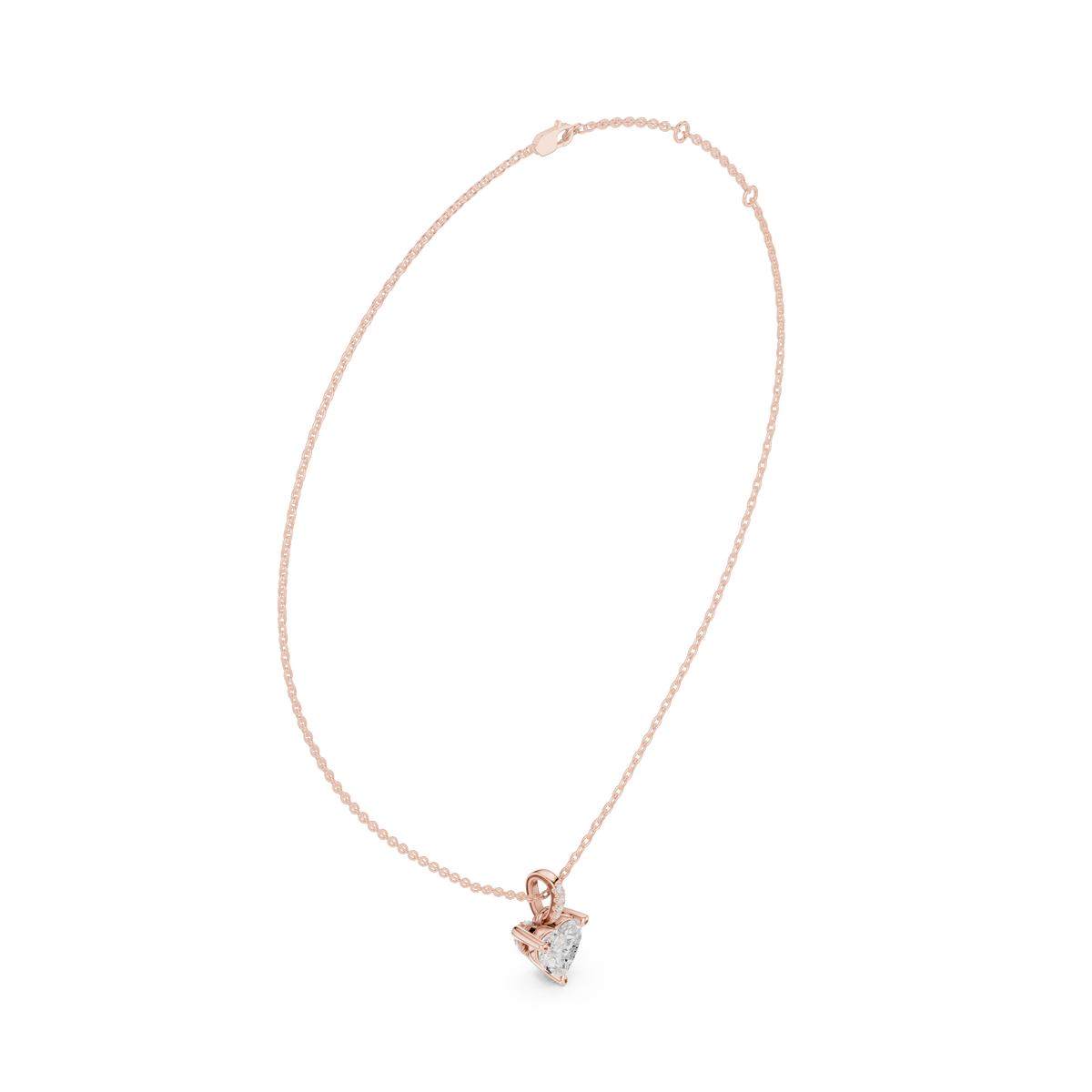 heart diamond pendant necklace