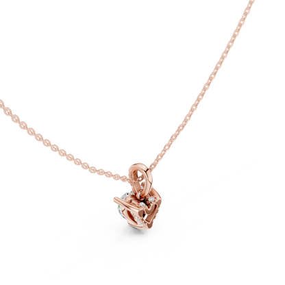 Heart Diamond Pendant Necklace