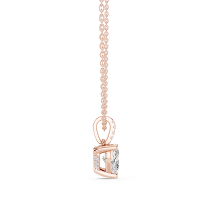 Heart Diamond Pendant Necklace