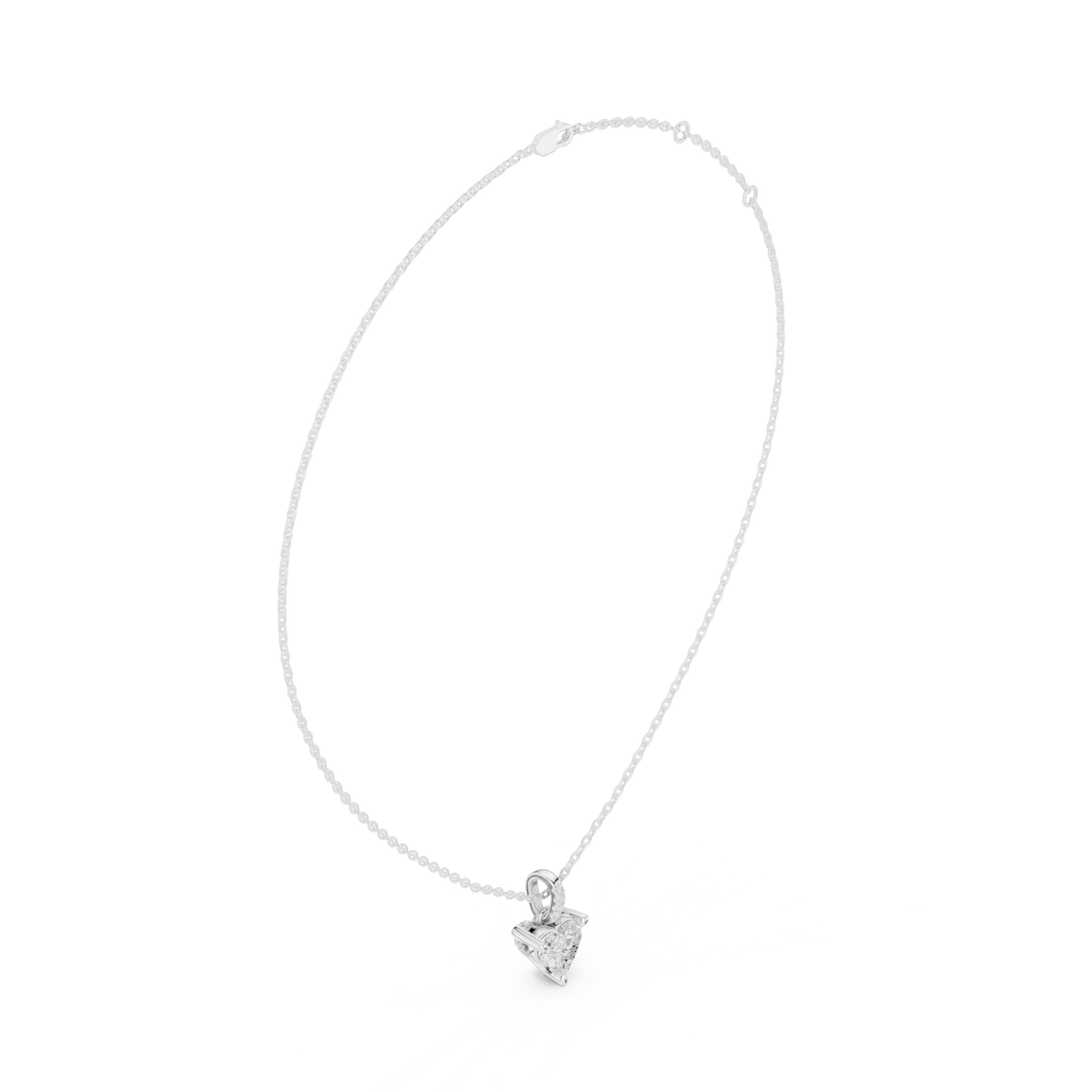 heart diamond pendant necklace