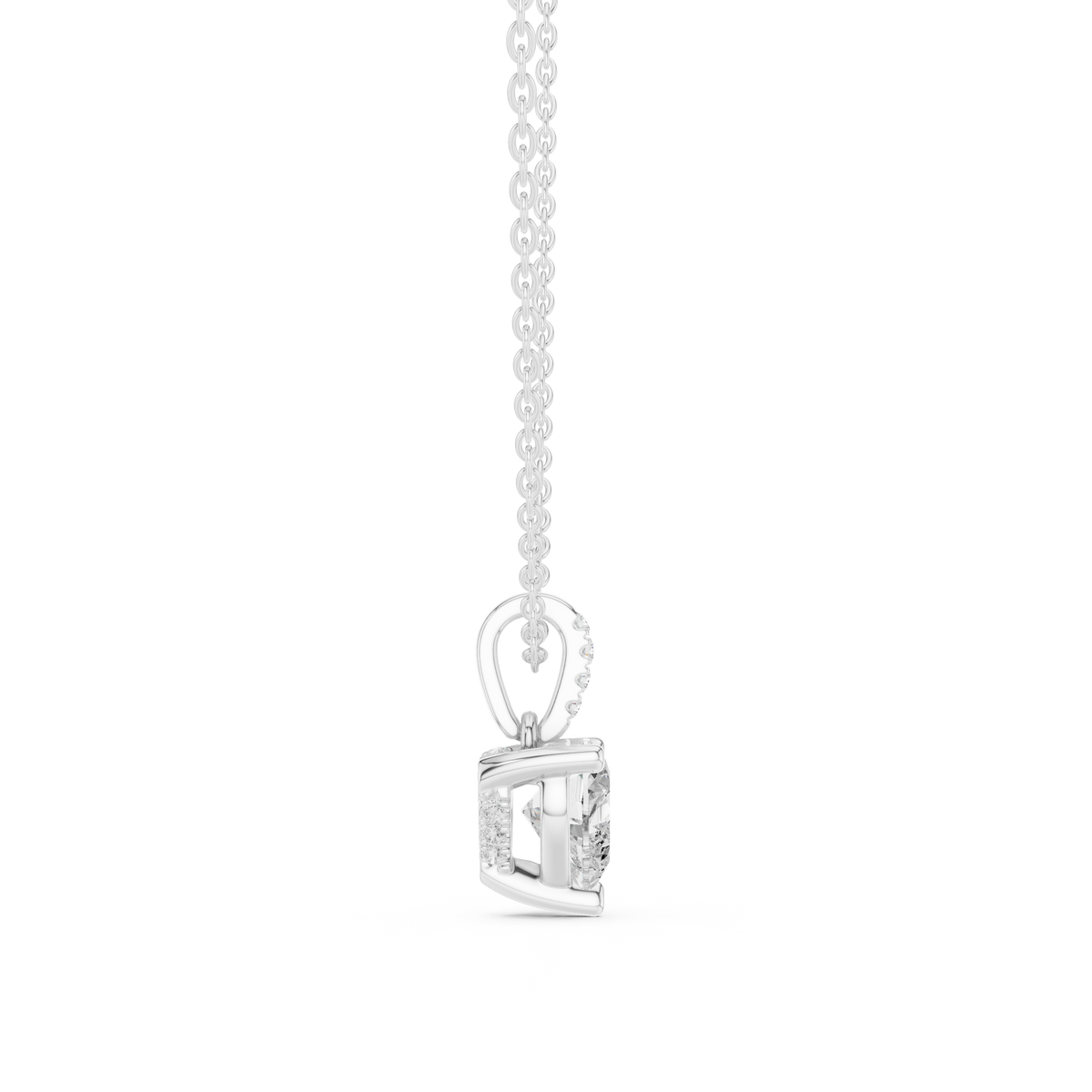 heart diamond pendant necklace