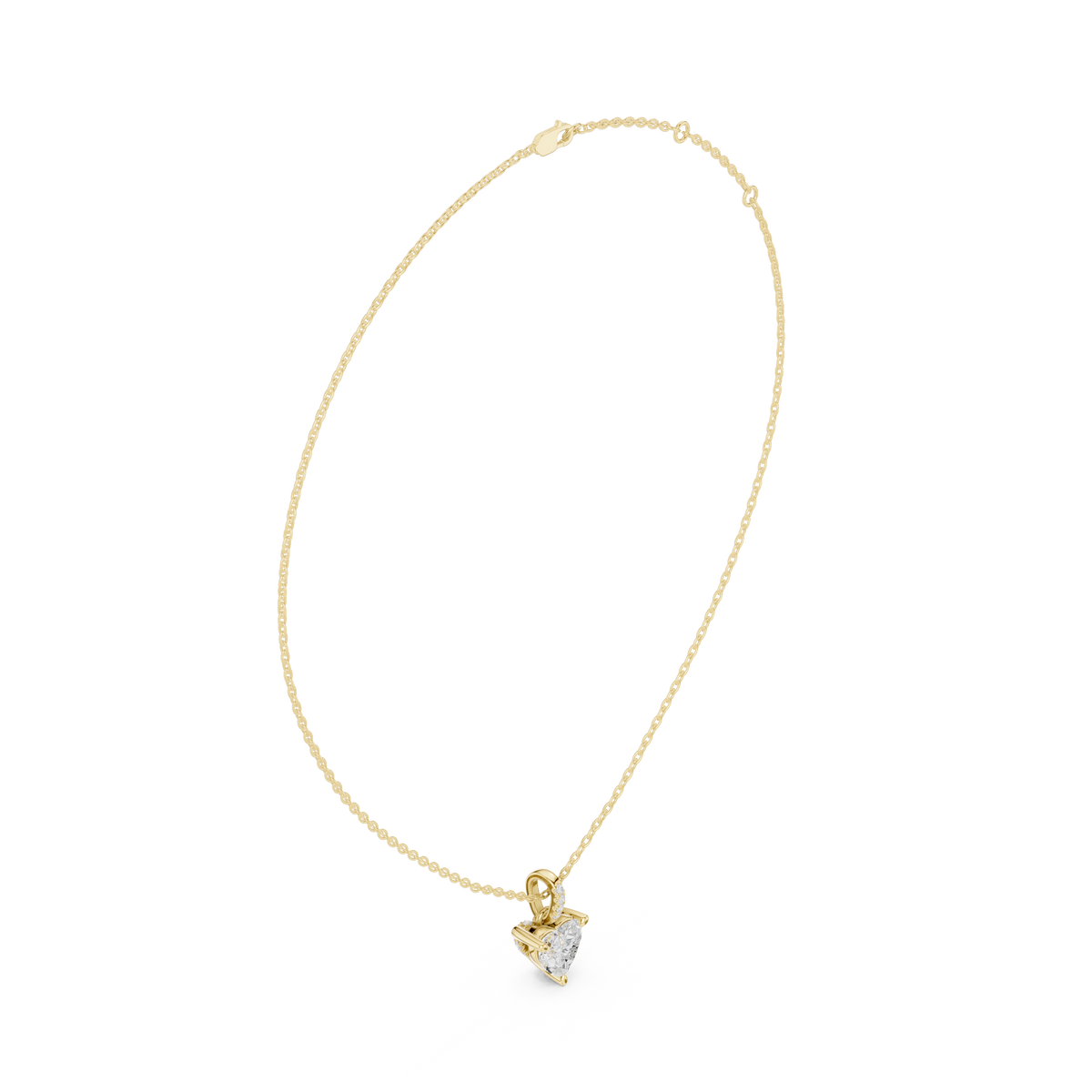 heart diamond pendant necklace