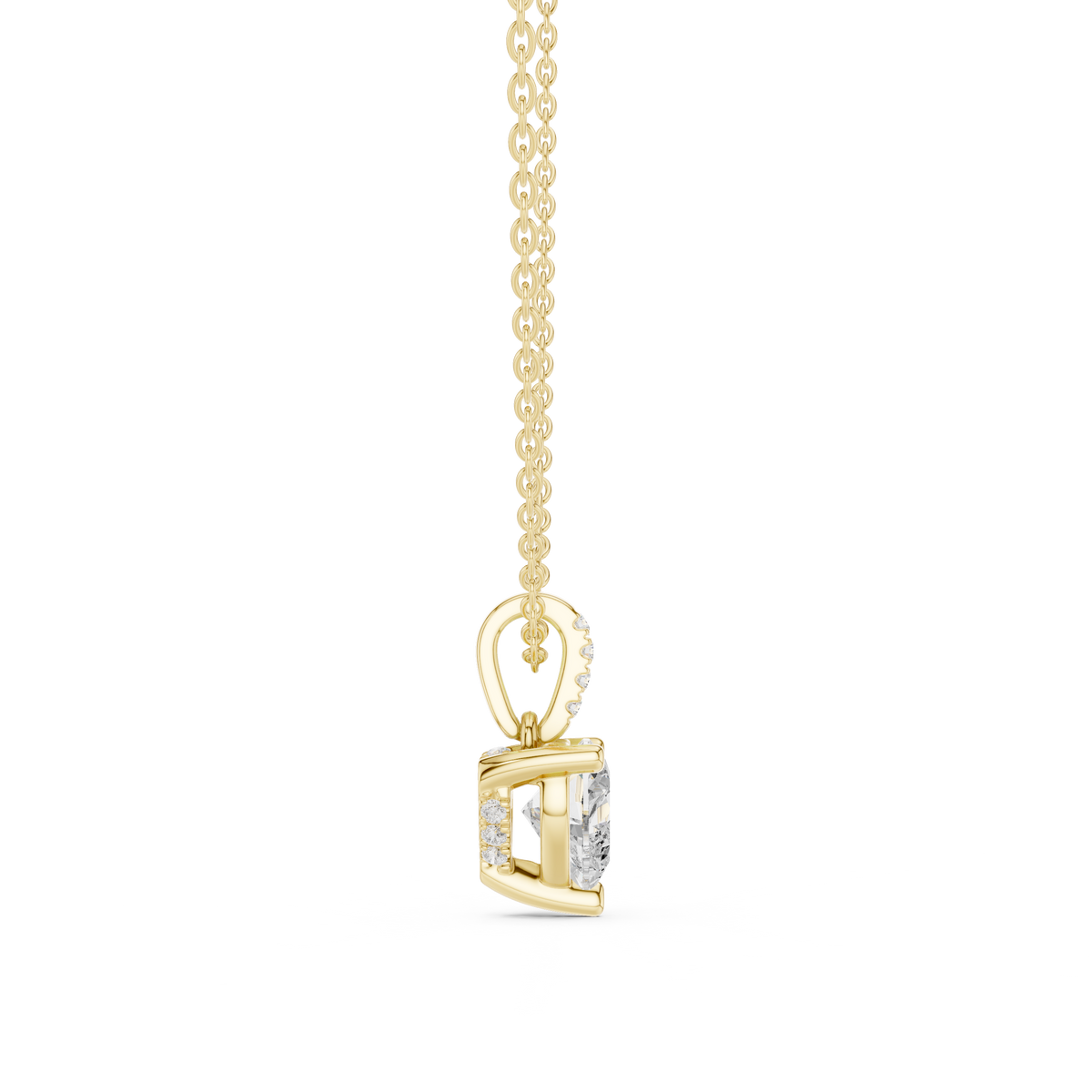 heart diamond pendant necklace