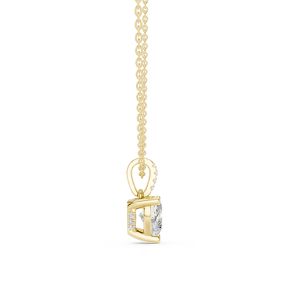 Heart Diamond Pendant Necklace