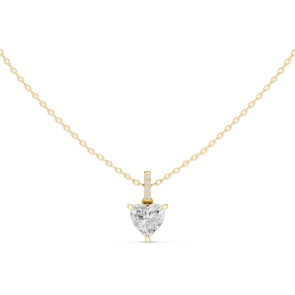 Heart Diamond Pendant Necklace