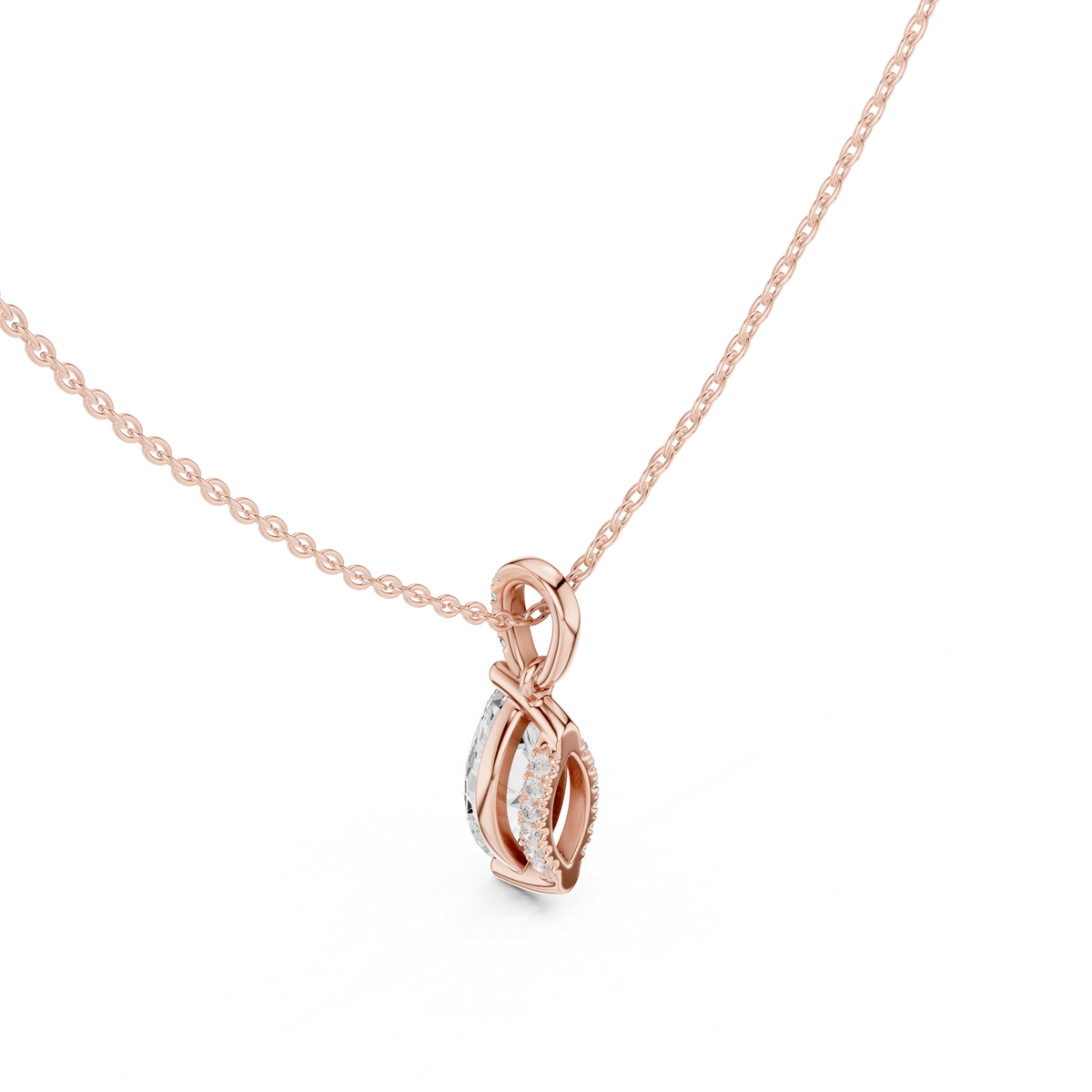marquise diamond pendant necklace