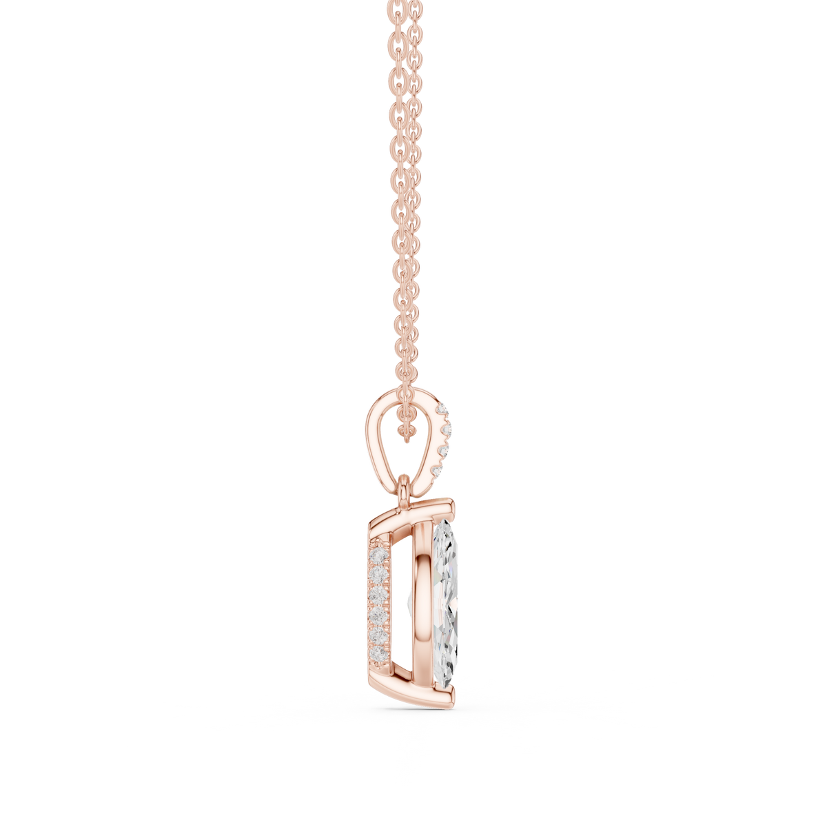 marquise diamond pendant necklace