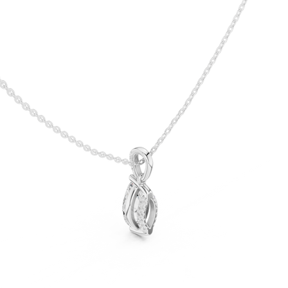 Marquise Diamond Pendant Necklace