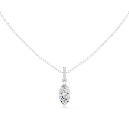Marquise Diamond Pendant Necklace