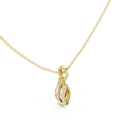 Marquise Diamond Pendant Necklace