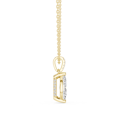 Marquise Diamond Pendant Necklace