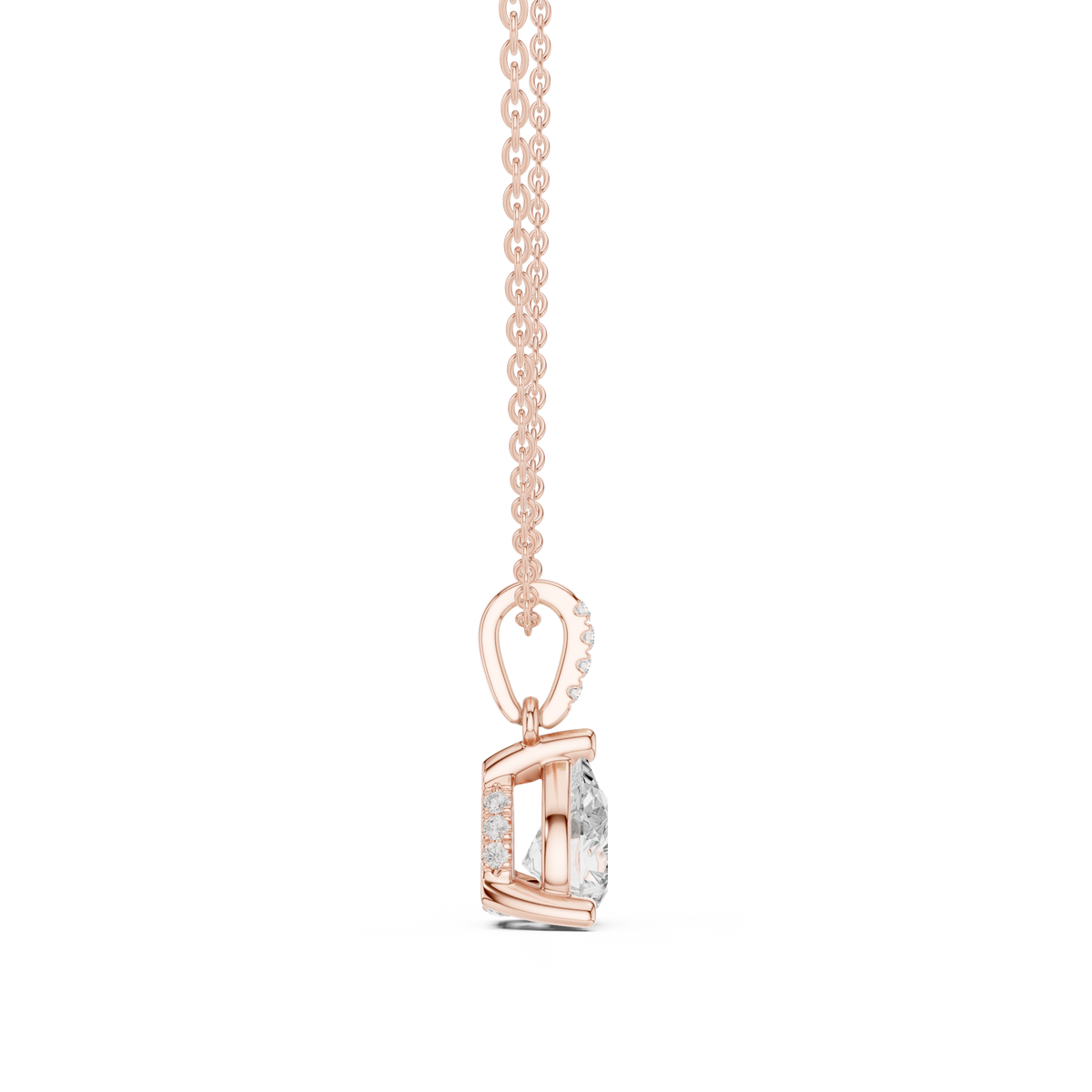 pear diamond pendant necklace
