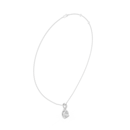 Pear Diamond Pendant Necklace