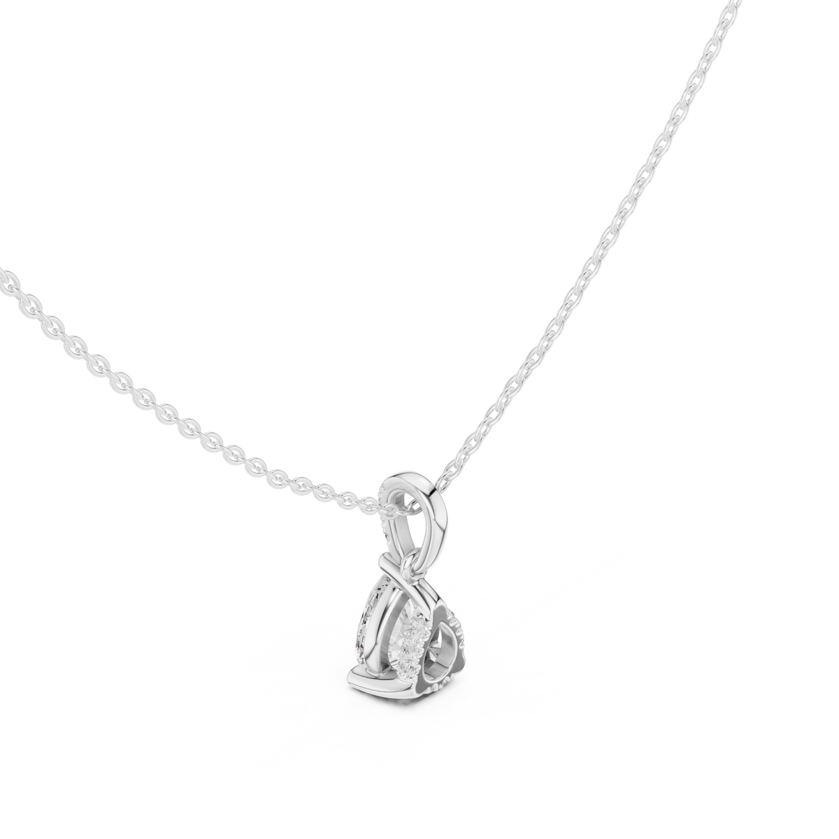 pear diamond pendant necklace