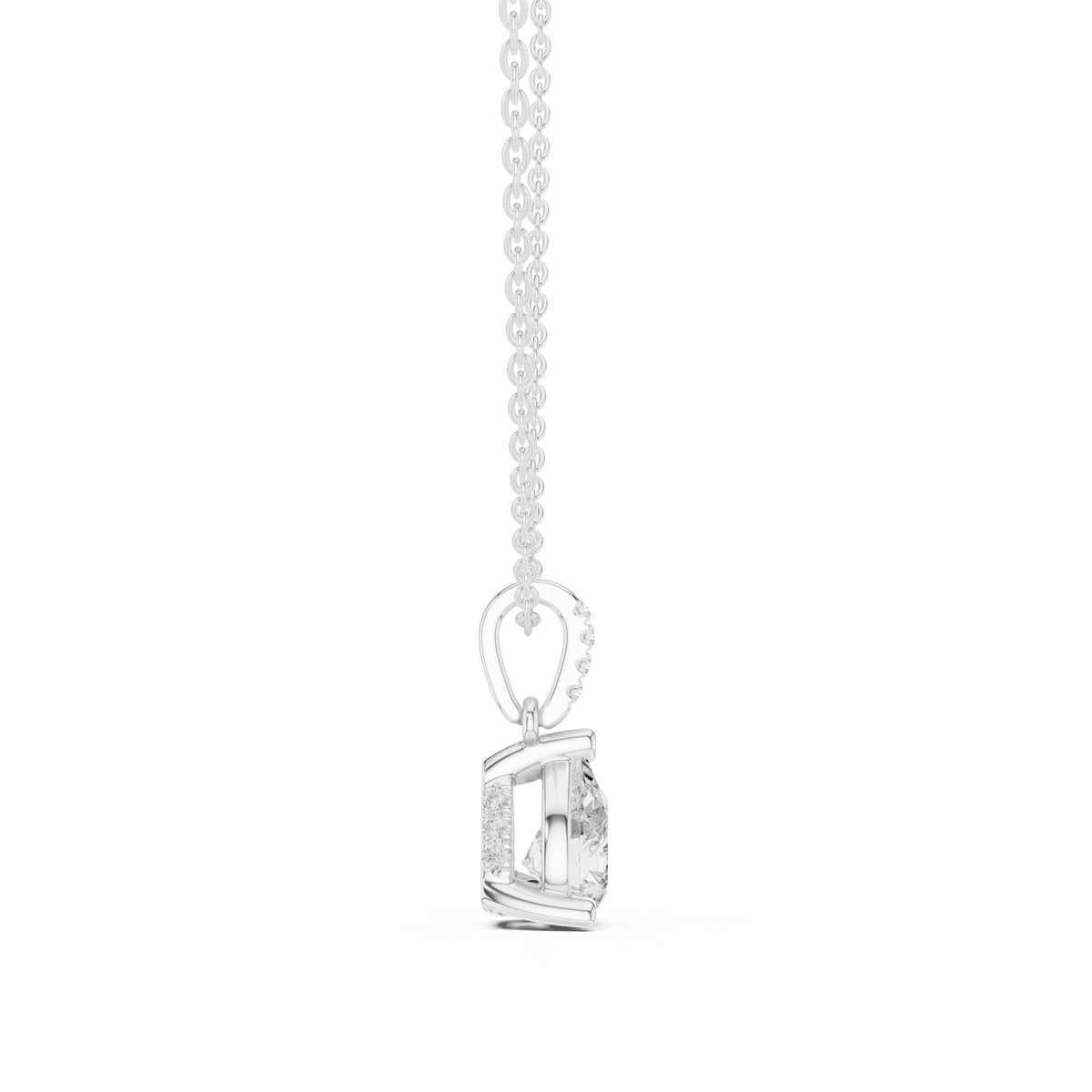 pear diamond pendant necklace