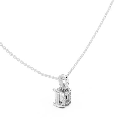 Radiant Diamond Pendant Necklace