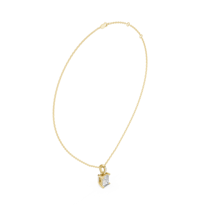 Radiant Diamond Pendant Necklace
