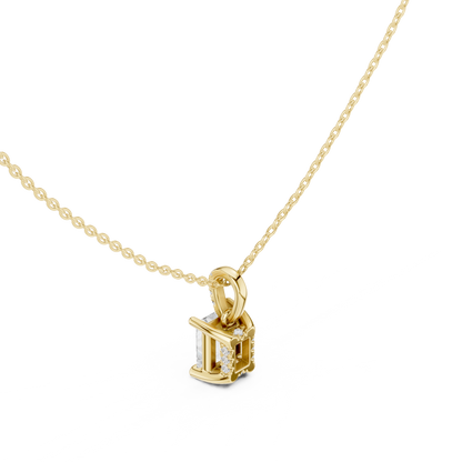 Radiant Diamond Pendant Necklace
